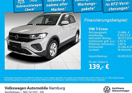VW T-Cross Volkswagen 1.0 TSI Life Navi Kamera CarPlay ACC LED
