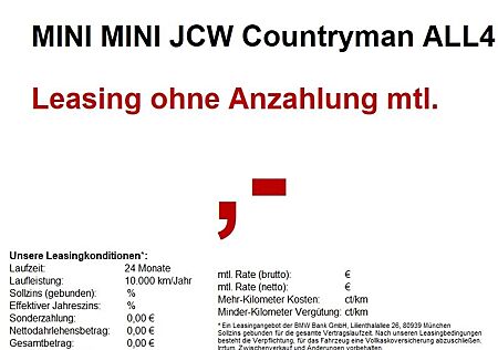 Mini John Cooper Works Countryman JCW Countryman ALL4