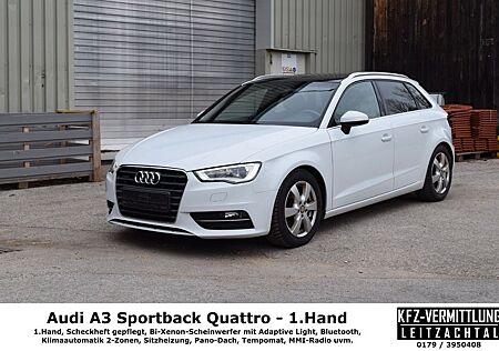 Audi A3 Sportback quattro~Xenon~SH~MMI~Pano~1.Hand