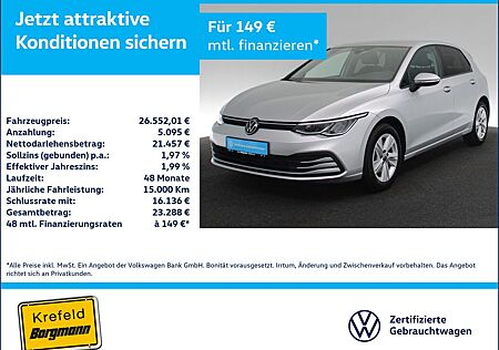 VW Golf Volkswagen VIII 1.5 TSI Life LED STANDHZ ACC NAVI SHZ