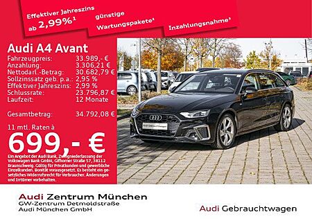 Audi A4 Avant 35 TDI S tronic S line Virtual/Navi