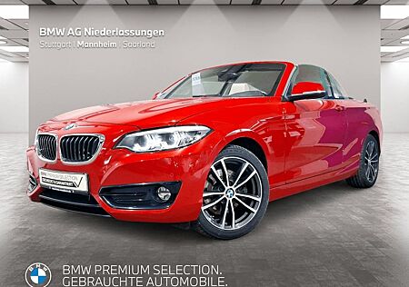 BMW 220d Cabrio Sport Line Navi AHK Kamera LED