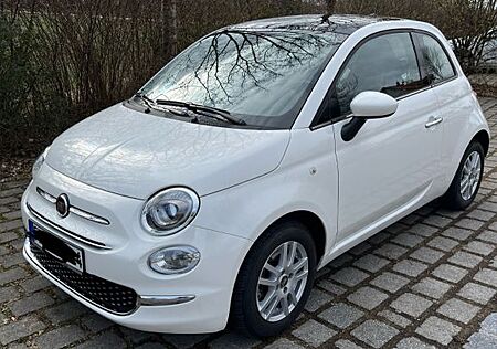Fiat 500 . weiss, 2019, 1.Hand Panoramadach