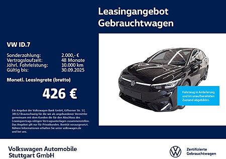 VW ID.7 Volkswagen Pro Navi Kamera LED AHK ACC SHZ