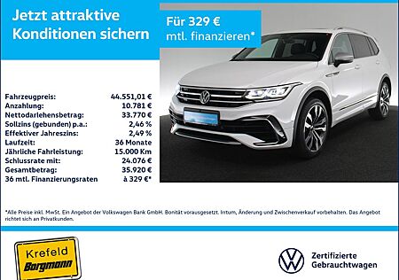 VW Tiguan Allspace Volkswagen 2.0 TDI R-Line 7-SITZER AHK 360°