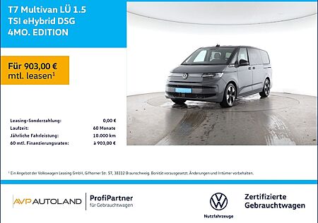 VW T7 Multivan Volkswagen LÜ 1.5 TSI eHybrid DSG 4MO. EDITION