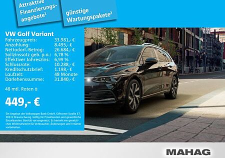 VW Golf Volkswagen VIII Variant Style 1.5 eTSI Navi|ergoActive