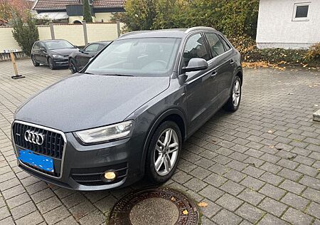 Audi Q3 2.0 TDI quattroS-LINE-NAVI-LED-TEILEDER-ALU18