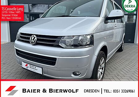 VW T5 Caravelle Volkswagen lang Comf. Klima PDC AHK 9 Sitzer
