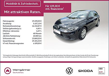 VW Polo Volkswagen 1.0 TSI Life, IQ.Drive, Navi, LED, PDC 5-Ga