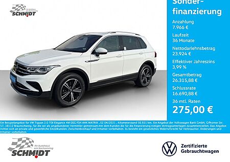 VW Tiguan Volkswagen 2.0 TDI Elegance 4M DSG FSH AHK MATRIX