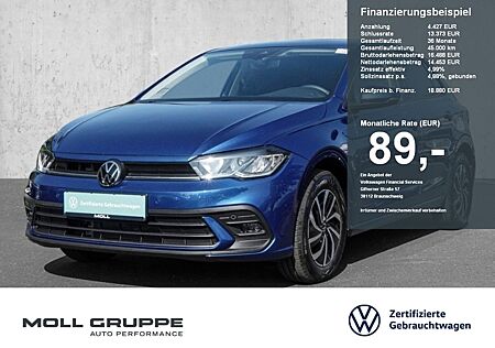 VW Polo Volkswagen 1.0 TSI Life LED LM FLA PDC DYNLI SPURH
