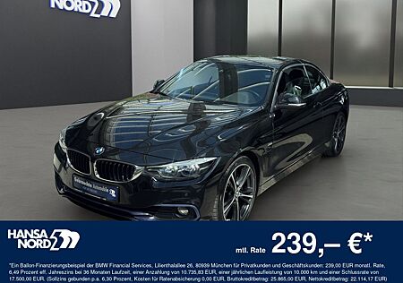 BMW 440i Cabrio SPORTLINE LED NAVI HUD H/K 19" AHK