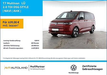 VW T7 Multivan Volkswagen LÜ 2.0 TDI DSG STYLE | NAVI | AHK |