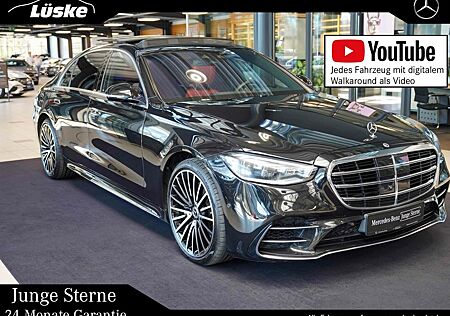 Mercedes-Benz S 580 4M lang AMG Line Exklusiv karminrot Pano