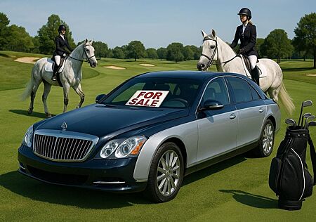 Maybach 57 Purer Luxus Fahrgenuss in Blau und Silber