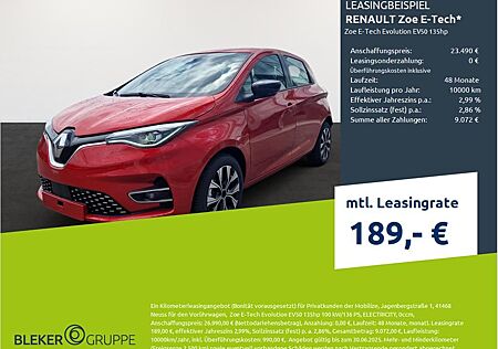 Renault ZOE E-Tech Evolution EV50 135hp