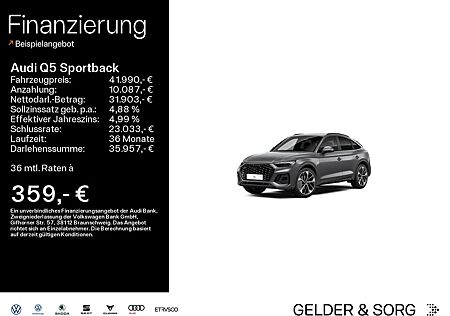 Audi Q5 Sportback 40 TDI qu. S line AHK*B&O*Virtual