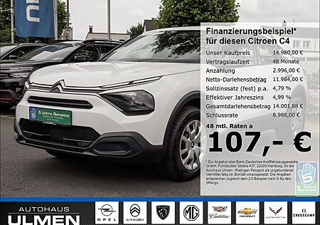 Citroën C4 Live 1.2 PureTech 100 EU6d Klimaanlage Blueto