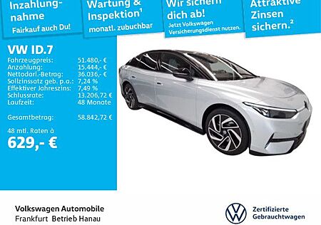 VW ID.7 gebraucht kaufen VW ID.7 Volkswagen Pro S Navi IQ.Light DCC DAB+ FrontAssist