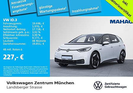 VW ID.3 Volkswagen Pro Performance ACC CCS MatrixLED NaviPro P