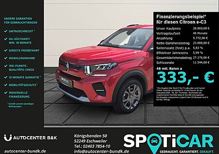 Citroën e-C3 113 MAX Navi GJR Apple CarPlay Android Auto