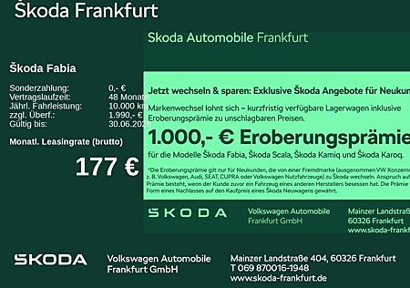 Skoda Fabia Tour 1,0 TSI 70 kW 5-Gang-Schaltgetriebe z