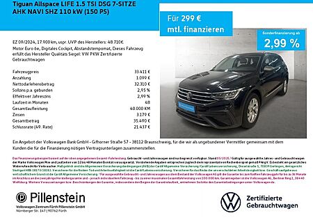 VW Tiguan Allspace Volkswagen LIFE 1.5 TSI DSG 7-SITZE AHK NAV