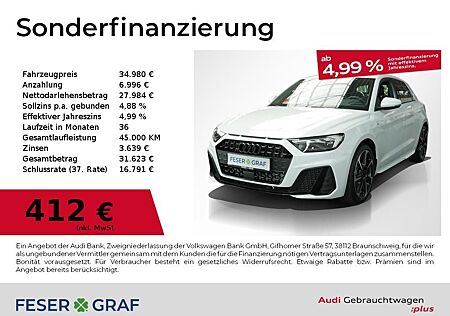 Audi A1 Sportback S line 30 TFSI GRA LED Navi