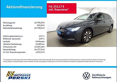 VW Golf Volkswagen VIII 8 Variant 1.0 TSI Move KLIMA, NAVI, L