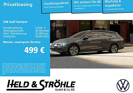 VW Golf Volkswagen Variant Style 2.0 TDI DSG AHK NAV LED+ 17"
