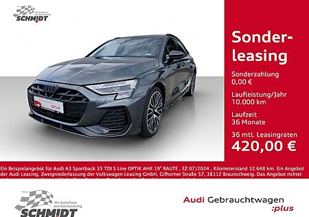 Audi A3 Sportback 35 TDI S Line OPTIK AHK 19" RAUTE