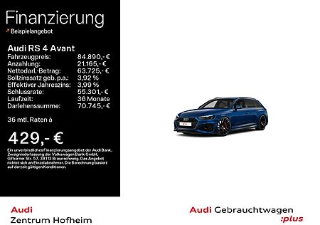 Audi RS4 RS 4 Avant qu tip*280 km/h*B&O*HUD*Pano*Matrix*V