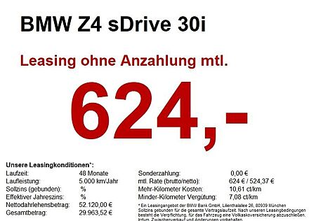 BMW Z4 sDrive 30i M Sport *LEDER.INNOPAKET.HUD*