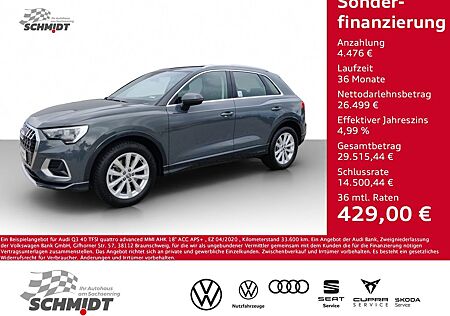 Audi Q3 40 TFSI quattro advanced MMI AHK 18" ACC APS+