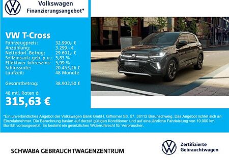 VW T-Cross Volkswagen R-Line 1.5 TSI DSG IQ.LIGHT*AHK*ACC*17"