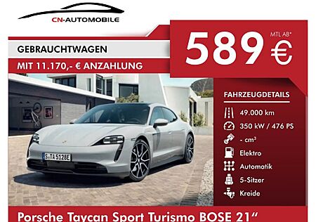 Porsche Taycan Sport Turismo BOSE 21" Approved