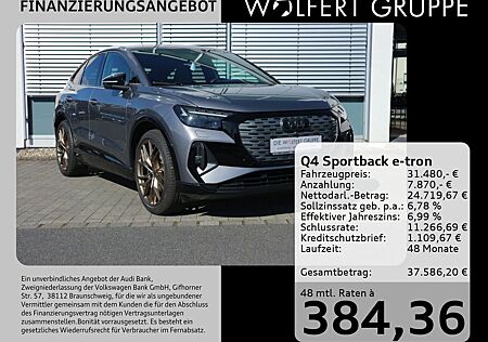 Audi Q4 e-tron Q4 Sportback 0,25% 40 e-tron edition one S-line