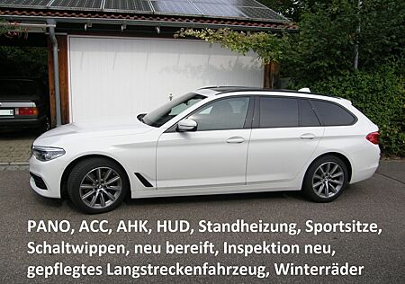 BMW 530d Touring PANO AHK HUD Sportsitze Schaltwipp.