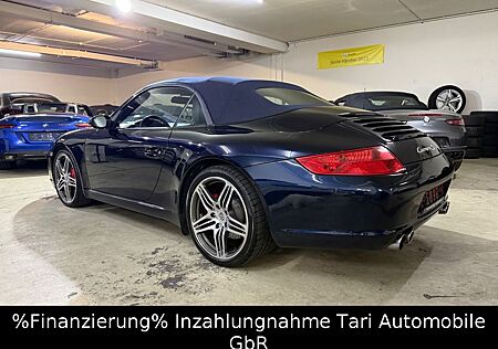 Porsche 997 Carrera S Cabrio blau/blau SAGA,PZ-Scheckhef