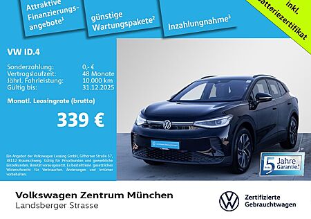 VW ID.4 Volkswagen Pure 125kW Wärmepumpe ACC CCS IQ.Light Navi