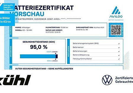 VW ID.3 Volkswagen 107 kW Pro Navi,LM19,HUD
