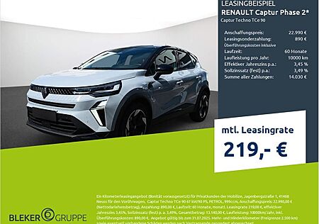 Renault Captur Phase 2 Techno TCe 90