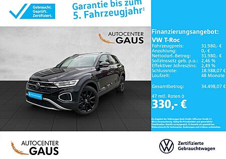 VW T-Roc Volkswagen Style 1.5 l TSI DSG LED*Navi*Black Style
