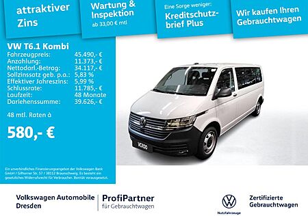 VW T6 Kombi Volkswagen T6.1 Kombi LR KLIMA NAV AHZV PDC KAMERA 9-SITZER