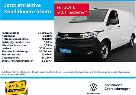 VW T6 Transporter Volkswagen T6.1 Kasten 2.0 TDI NAVI SITZHEIZUNG PDC KLIMA