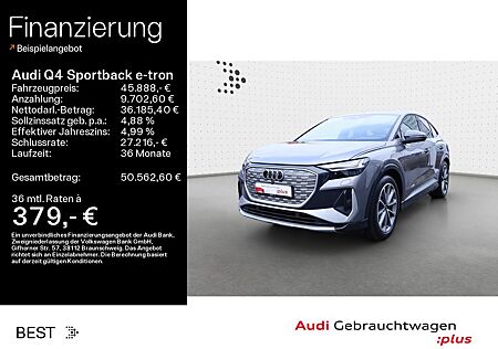 Audi Q4 e-tron gebraucht kaufen Audi Q4 e-tron Q4 Sportback 50 e-tron qu. S line*Pano*Sonos*