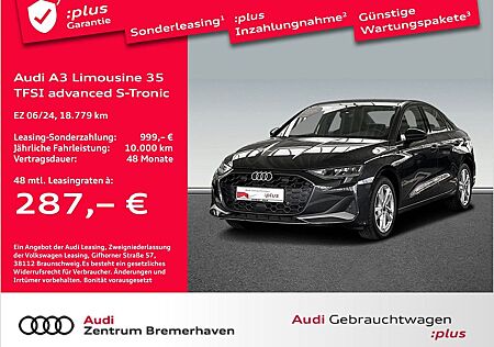 Audi A3 Limousine 35 TFSI ADVANCED S-TRON NAVI E-SITZ