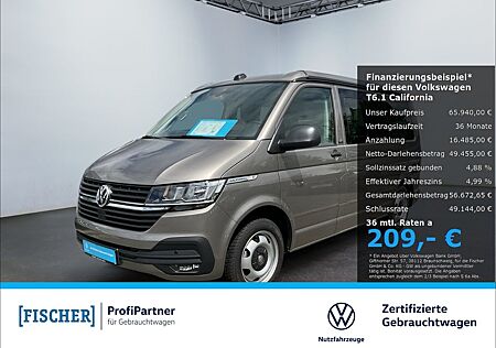 VW T6 California Volkswagen T6.1 California 2.0TDI DSG Beach kurz KR AHK Nav