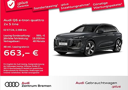 Audi Q6 e-tron quattro 2x S line UPE87 NAVI KOMFORT
